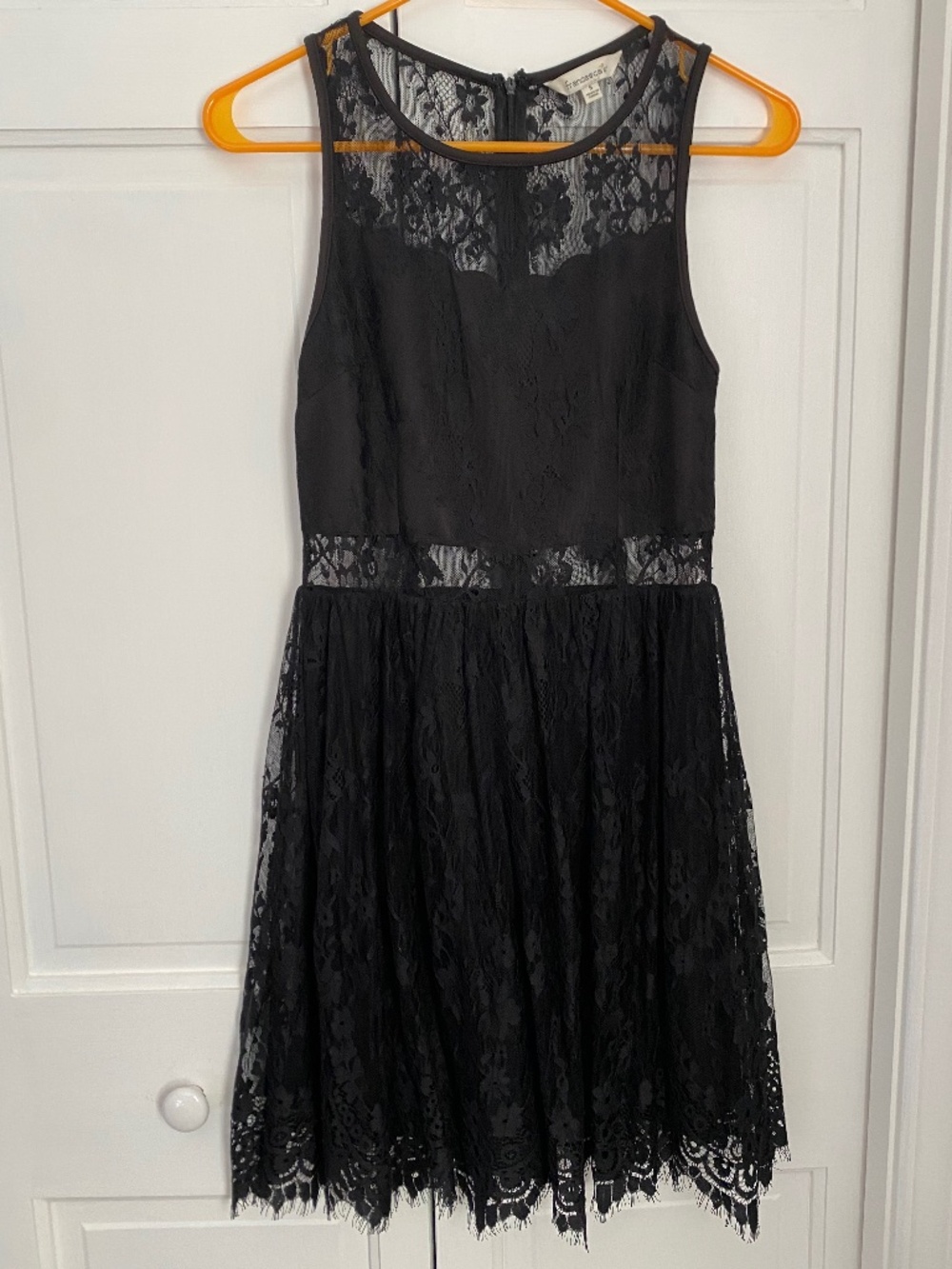 Francesca’s Black Lace Dress